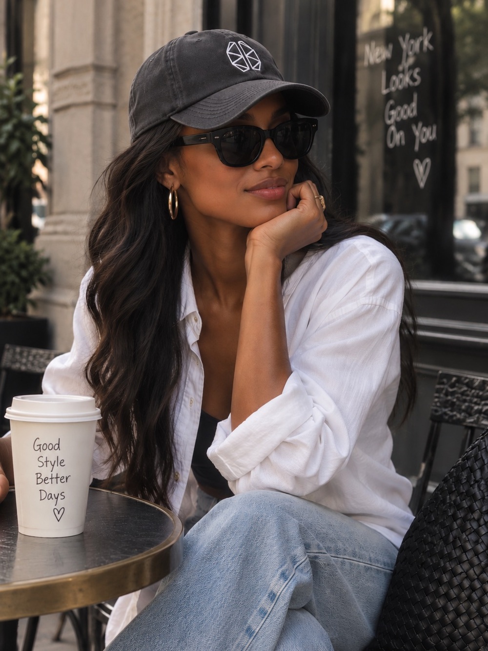 NEW ’47 New York Clean Up Charcoal Embroidered Baseball Cap
